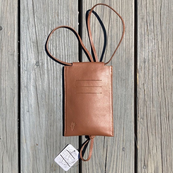 Free People Dance All Night LeatherCrossbody Brown - Picture 2 of 3